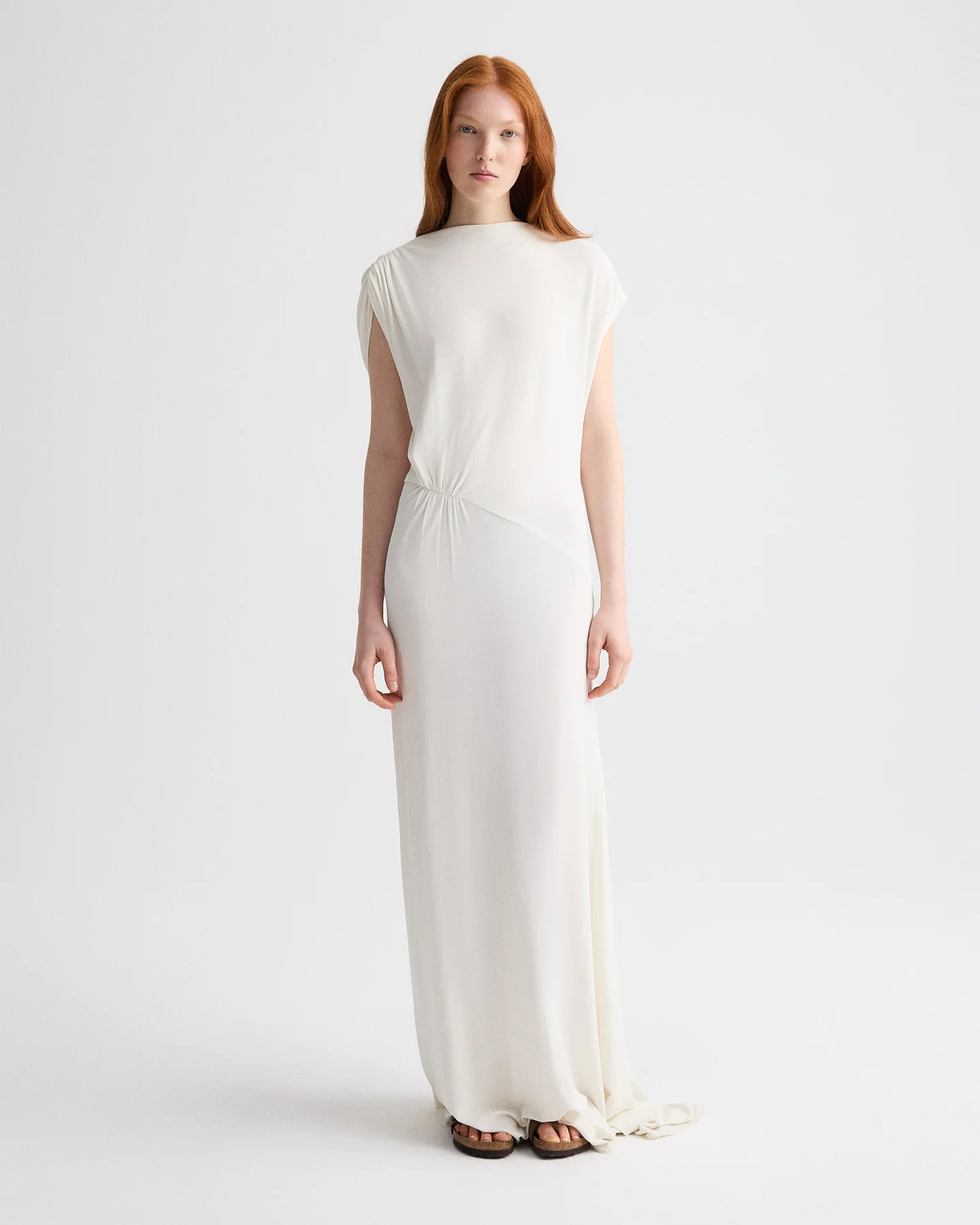 Right Where I Belong Dress in Matte Crepe Jersey | TWP