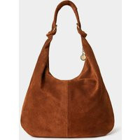 Knotted Italian Suede Hobo Bag | Debenhams UK