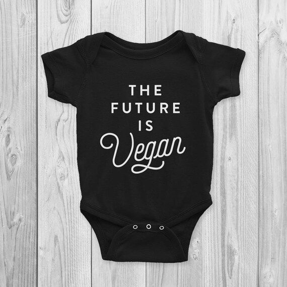 The Future is Vegan Onesie, Bodysuit, Cute, Vegan Baby Gifts, Vegan Baby Shower, Herbivore, Clothes, | Etsy (US)