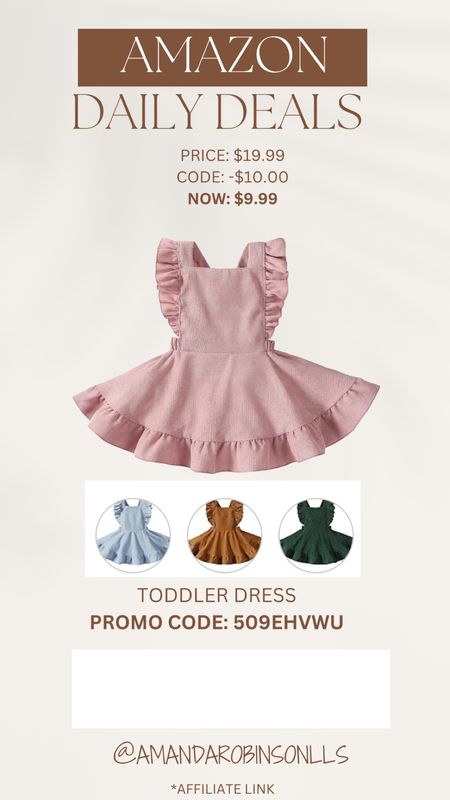 Amazon Daily Deals
Toddler dress 

#LTKStyleTip #LTKKids #LTKBaby