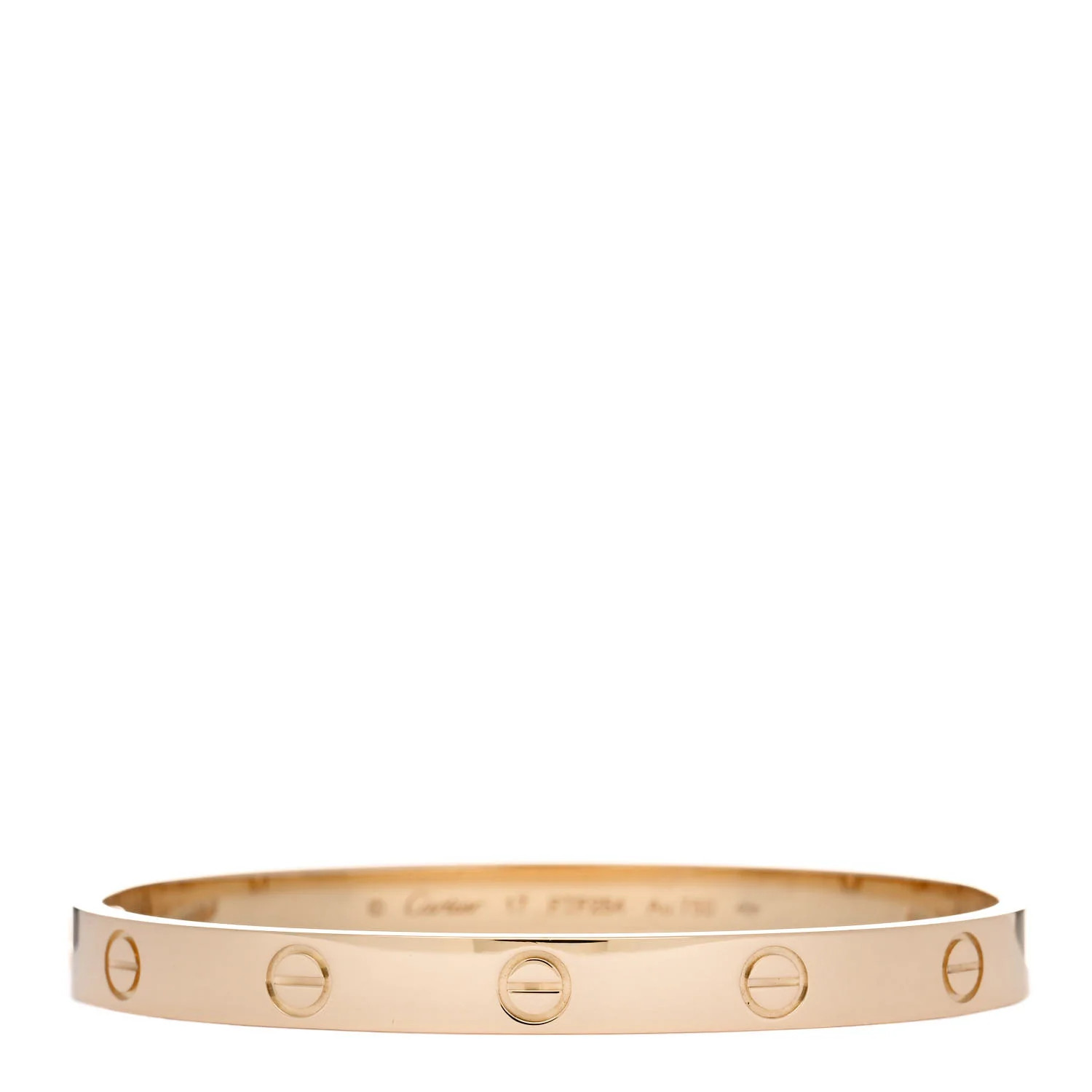 18K Yellow Gold LOVE Bracelet 17 | FASHIONPHILE (US)
