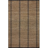 Angela Rose x Loloi Colton Collection CON-01 Natural / Black, Contemporary 7'-6" x 9'-6" Area Rug | Amazon (US)