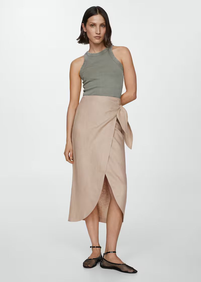 Search: Front tie linen skirt (15) | Mango USA | MANGO (US)