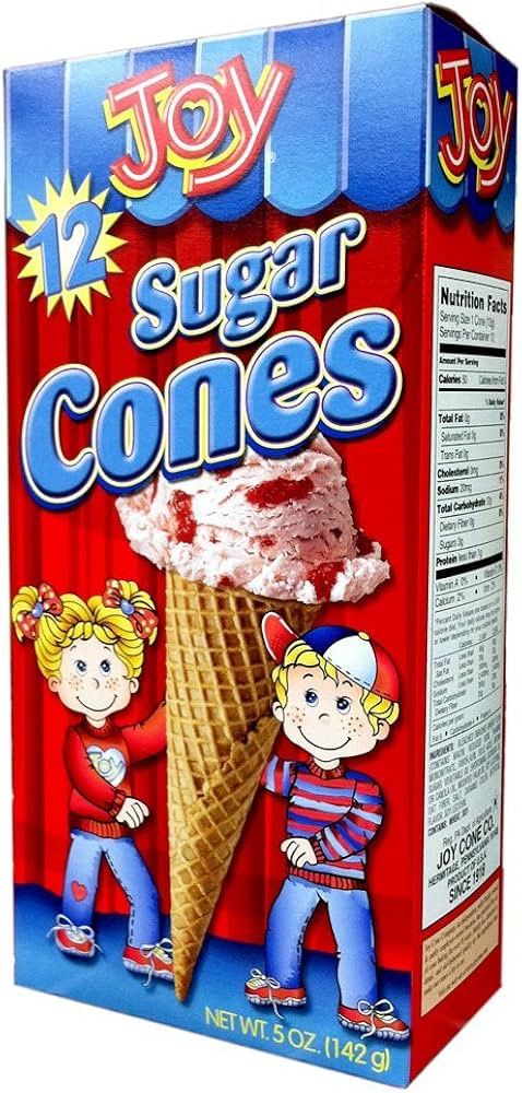 Joy Cone, Sugar Ice Cream Cones, 12 Count, 5 Ounce | Amazon (US)