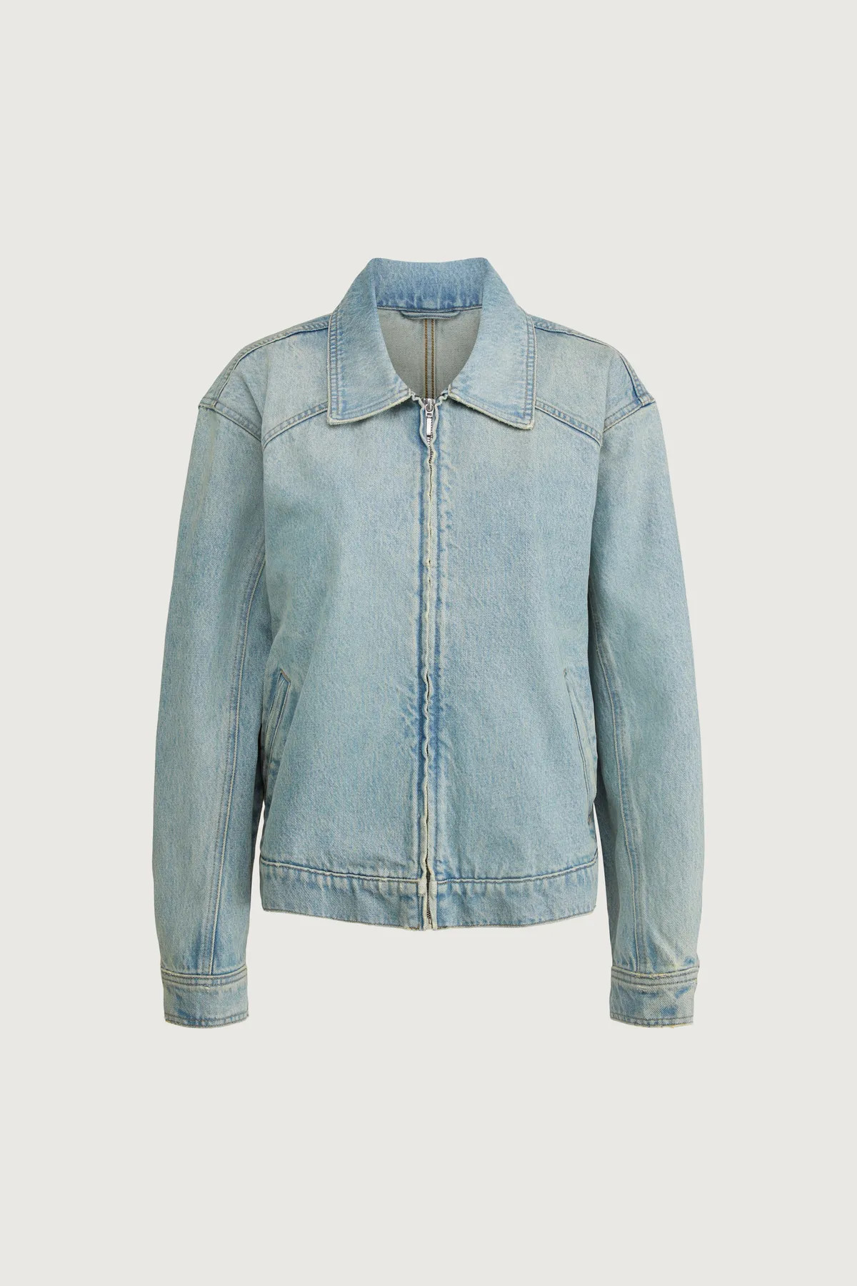 DENIM BOMBER JACKET | OAK + FORT