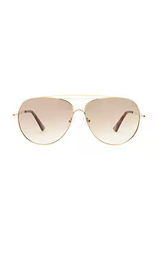 Le Specs Abracadabra Sunglasses in Bright Gold & Brown Gradient from Revolve.com | Revolve Clothing (Global)