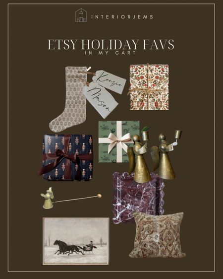 Some of our holiday favorites from EtsyEtsy Christmas decor, brass, Christmas, Decour, brass, angels, brass, angel, candle, snuffer, digital art prints, vintage, pillow, cover, vintage, stocking, block, print fabric, the prettiest, wrapping paper, printed, wrapping paper, gift ideas

#LTKCyberWeek #LTKHoliday #LTKhome