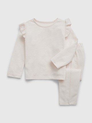 babyGap Recycled Pointelle PJ Set | Gap (US)