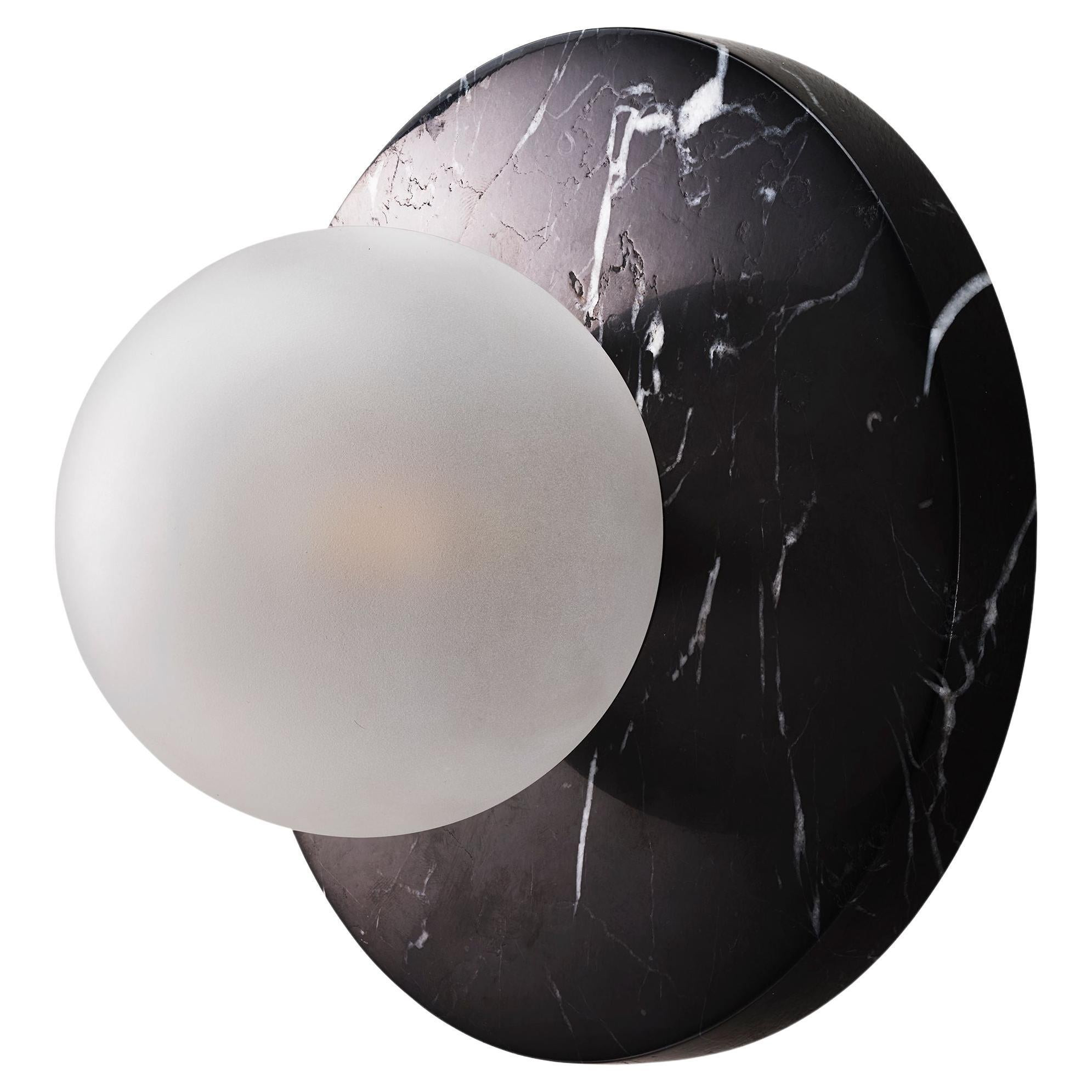 LUCIE Black Marble Flushmount or Sconce Emily Del Bello x Blueprint Lighting | 1stDibs