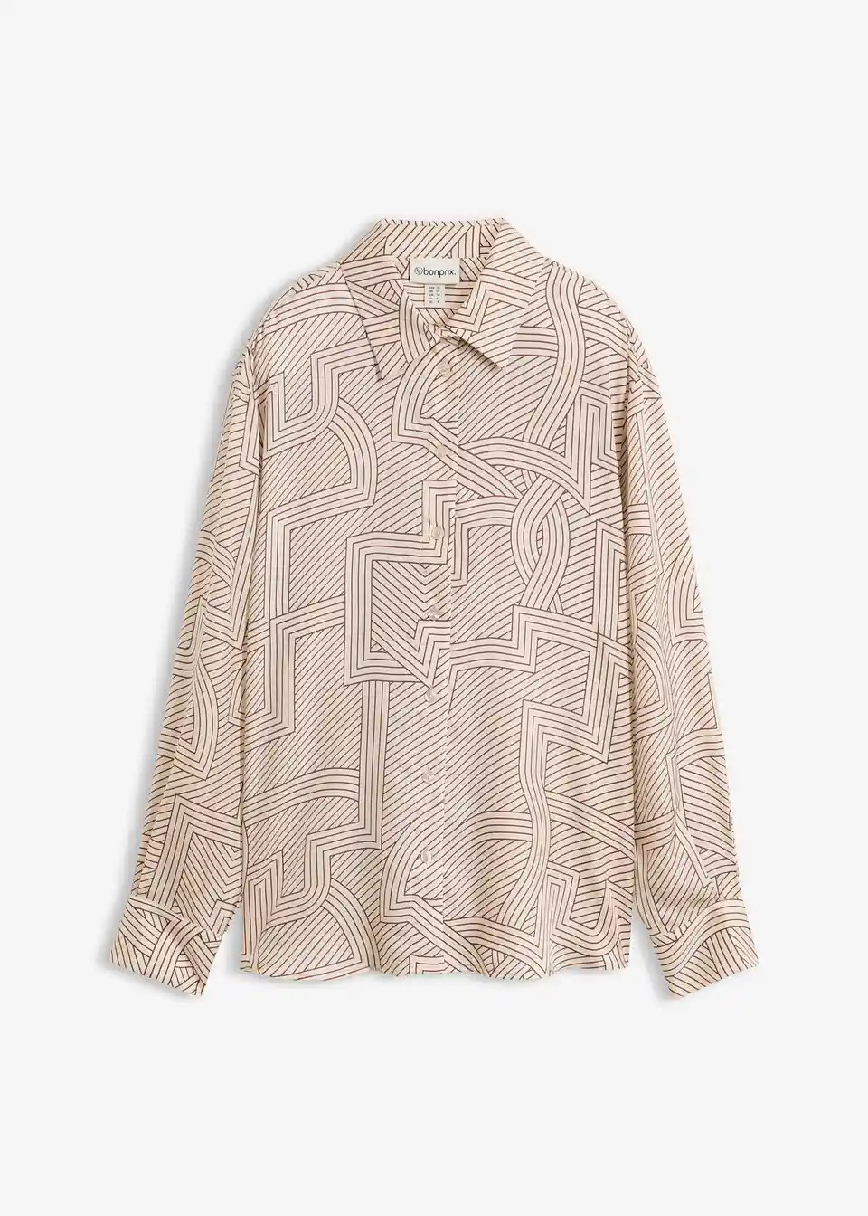 elegante Bluse mit grafischen Druck, in schöner fließnder Premium-Qualität | Bonprix DE