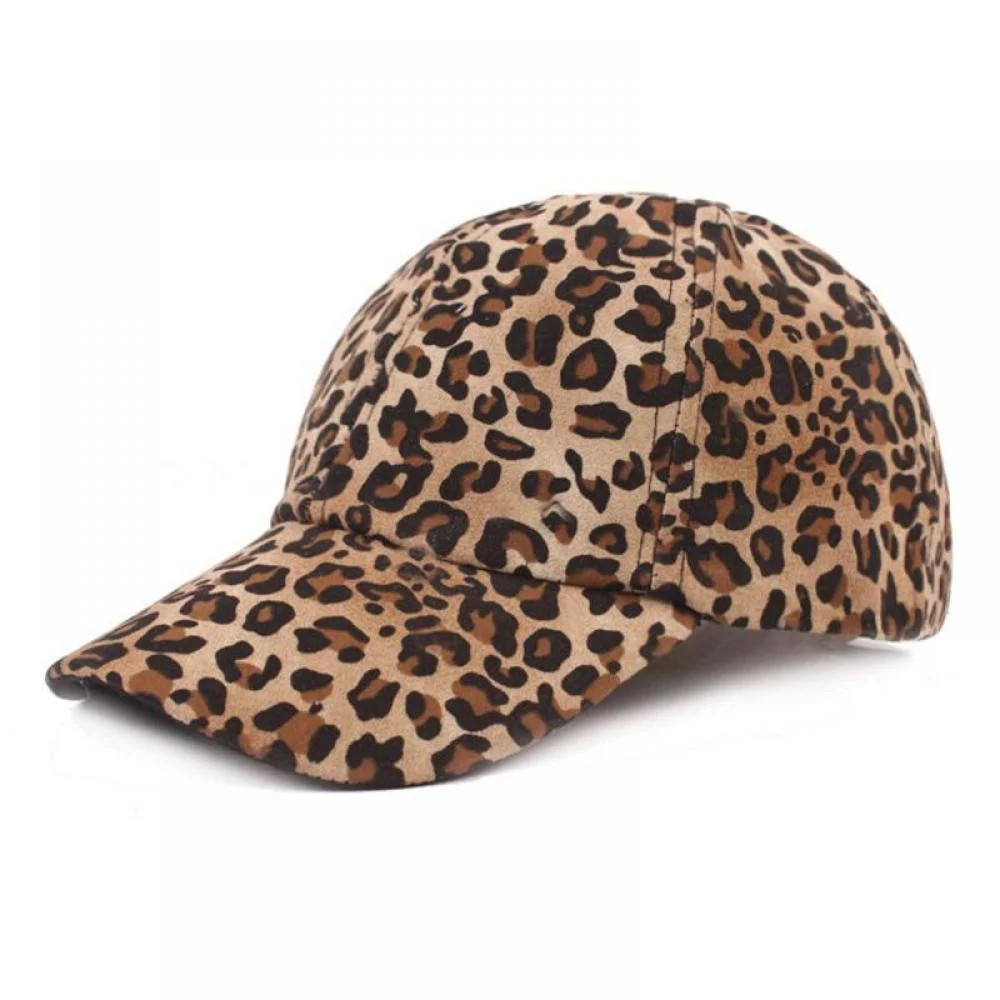 Womens Adjustable Leopard Cheetah Print Organic Cotton Dad Hat Baseball Cap | Walmart (US)