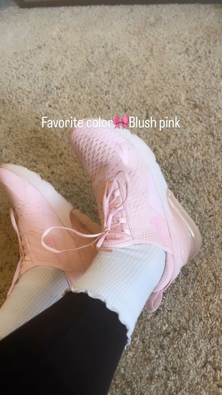 Nike pink womens shoes 
Nike 270 pink 

#LTKfitness