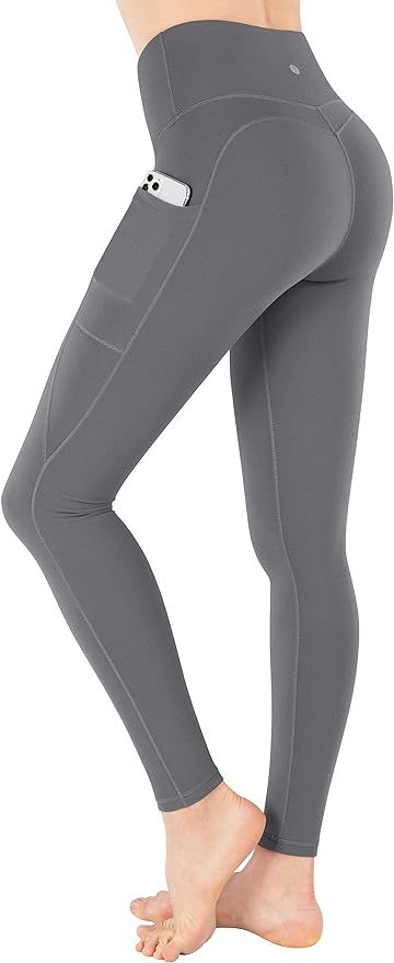ESPIDOO Yoga Pants for Women, High Waist Tummy Control, 4 Way Stretch Sports Leggings with Pocket... | Amazon (US)
