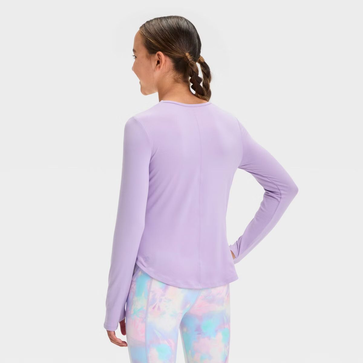 Girls' Long Sleeve Gym T-Shirt - All In Motion™ | Target