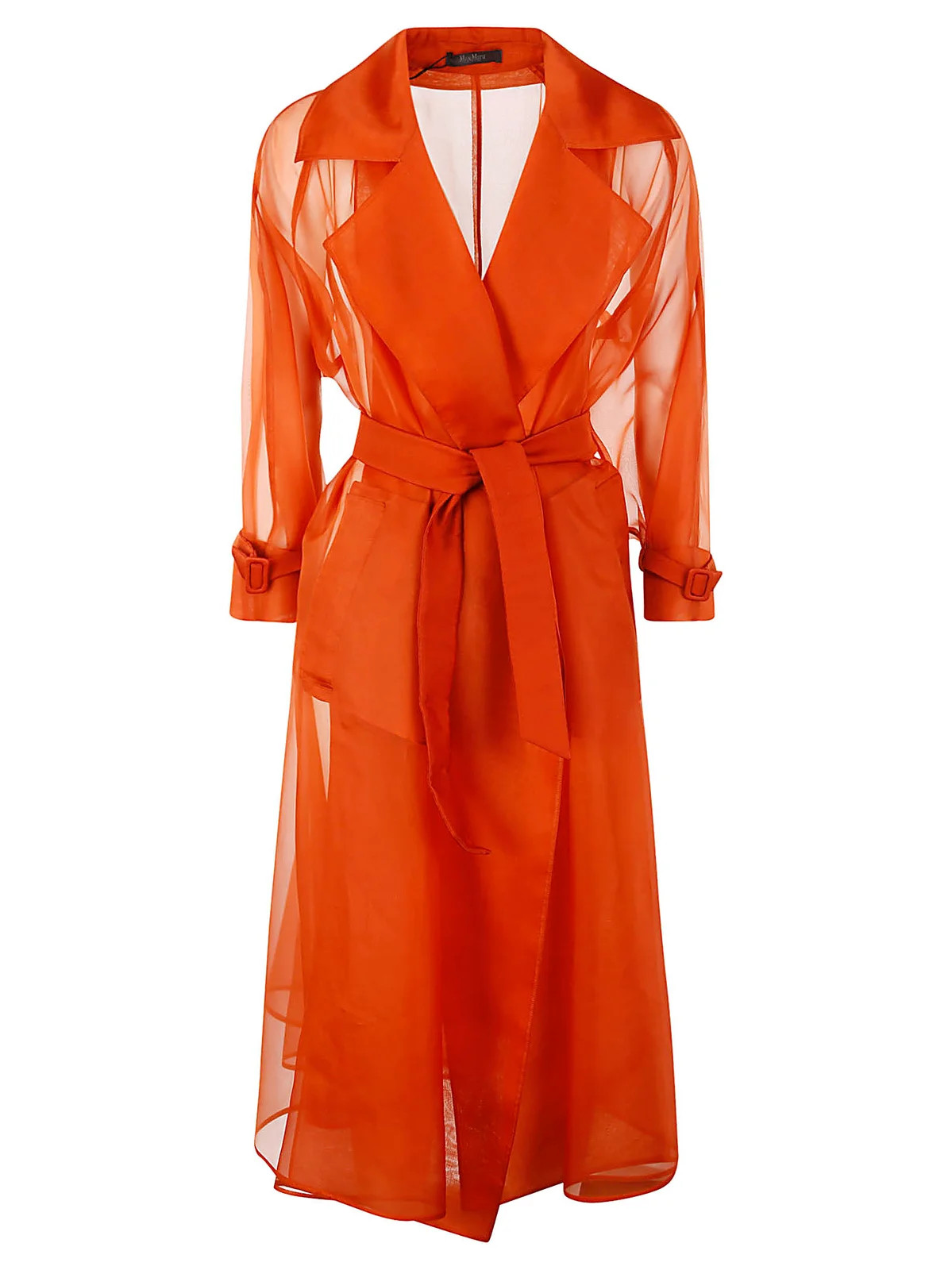 Max Mara Rauche Long-Sleeved Coat | Cettire Global