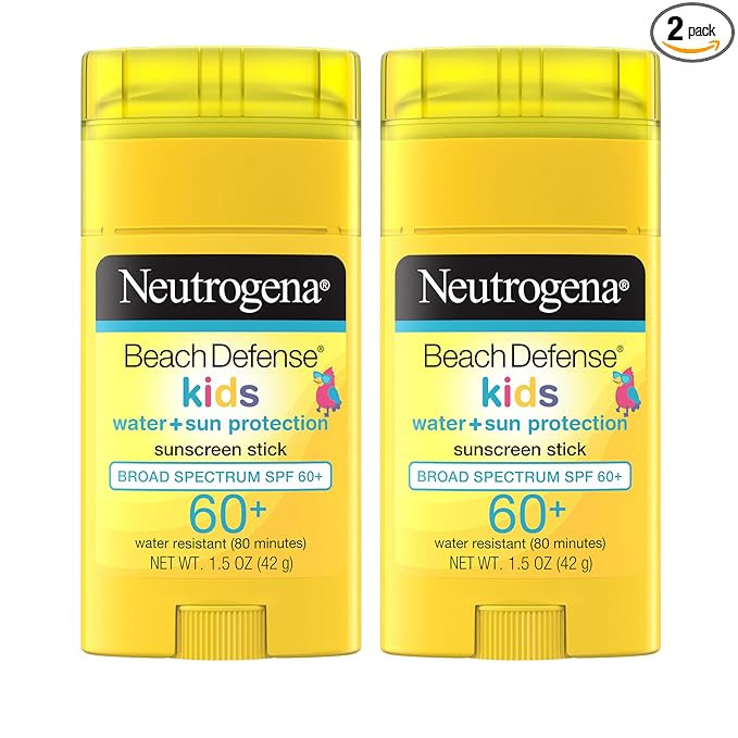 Neutrogena Beach Defense Kids Sunscreen Stick SPF 60+, Hawaii Reef Act 104 Compliant, Octinoxate ... | Amazon (US)