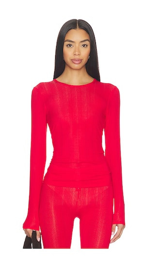 Whipped Long Sleeve in Cerise | Revolve Clothing (Global)