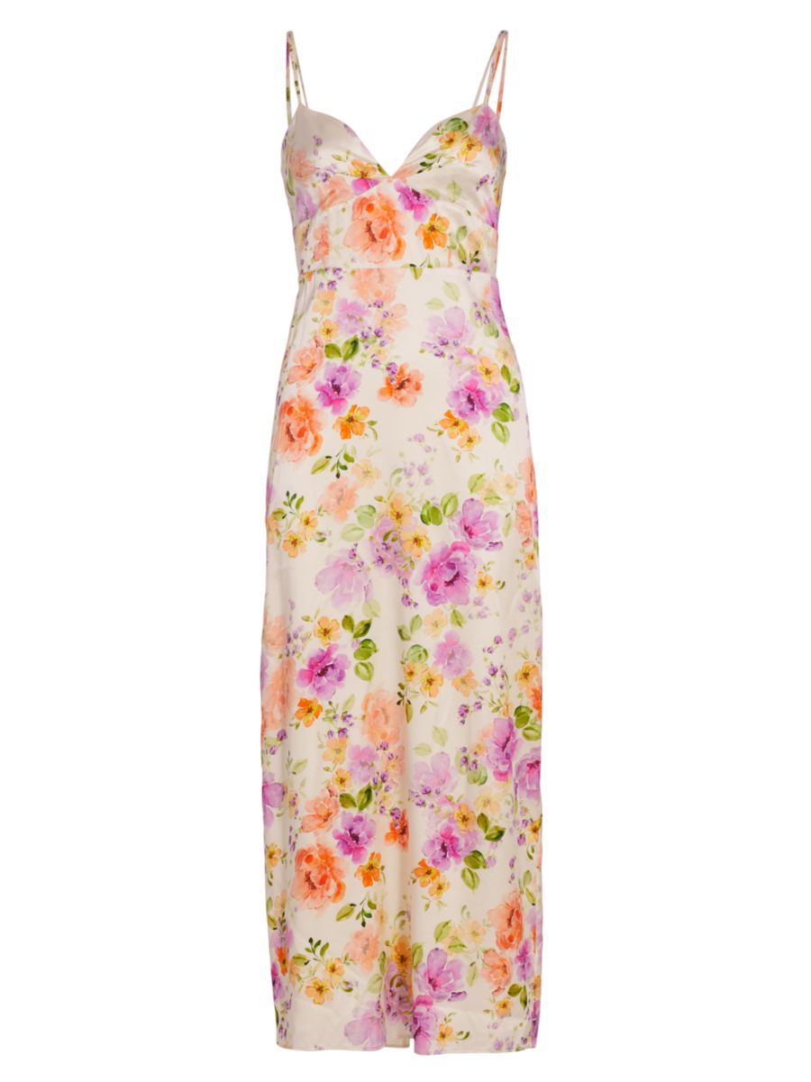 Rosemary Floral Midi Slip Dress | Saks Fifth Avenue