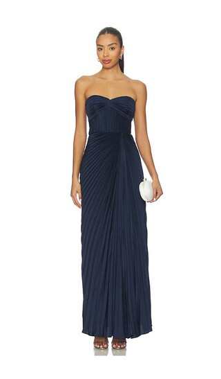 Joyceann Sweetheart Gown in Deep Indigo | Revolve Clothing (Global)