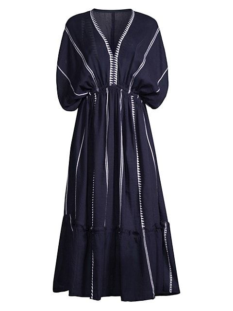 Nunu Plunge-Neck Dress | Saks Fifth Avenue