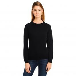 Cashmere Raglan Crew - Cambridge - Black | Mott & Bow