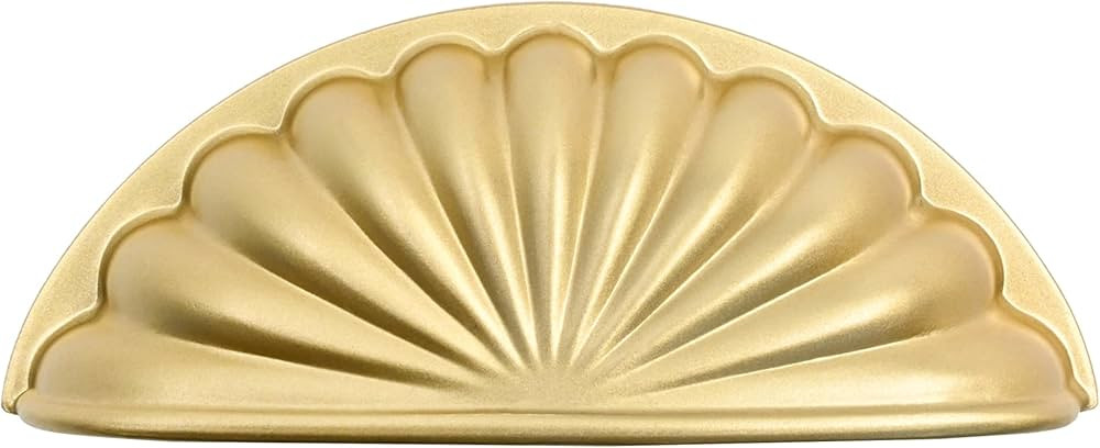 Alzassbg 10 Pack Matt Gold Cabinet Cup Pulls, 3 Inch(76mm) Hole Centers Cabinet Handles Hardware ... | Amazon (US)
