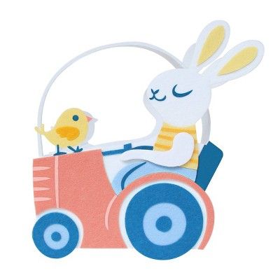 Felt Easter Basket Tractor & Bunny - Spritz™ | Target