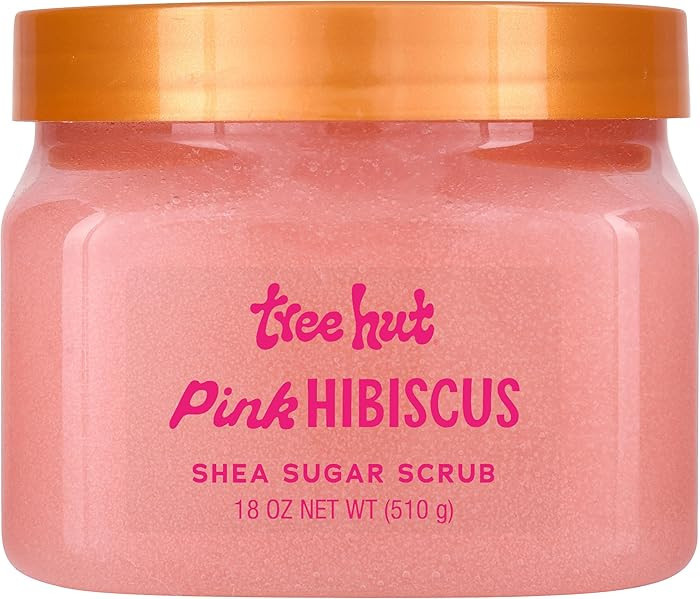 Tree Hut Pink Hibiscus Shea Sugar Scrub, Exfoliating, Hydrating & Moisturizing Body Scrub with Sh... | Amazon (US)