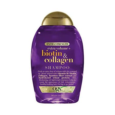 OGX Thick & Full + Biotin & Collagen Extra Strength Volumizing Shampoo with Vitamin B7 & Hydrolyzed  | Walmart (US)