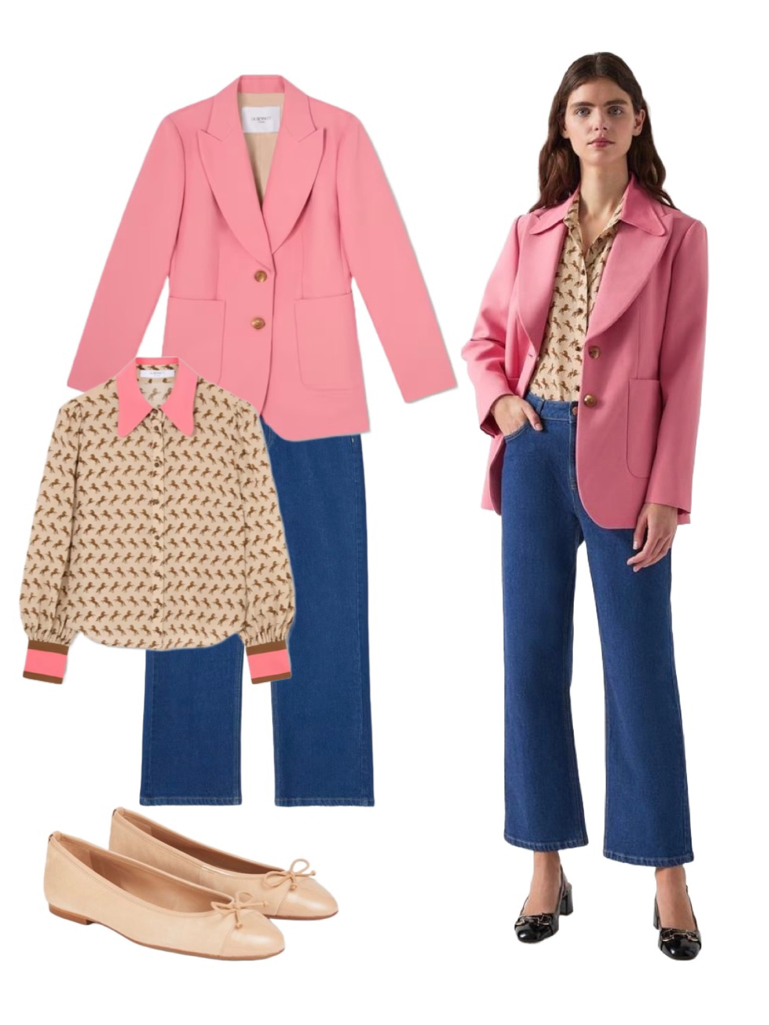 Weekends in the pink! How stunning are these brand new SS25 pieces from LK Bennett London? The Aimee Jacket / Blazer in Desert Rose Pink comes with matching Cigarette Trousers - both available in petite! Wear as an elegant suit you’d expect to see Princess Catherine wearing, or with jeans and a cute pair of ballerina flats come the weekend! Take 15% off all full price styles with my discount code REBECCALIPKINAUTHOR15 

#LTKuk #LTKeurope #LTKspring