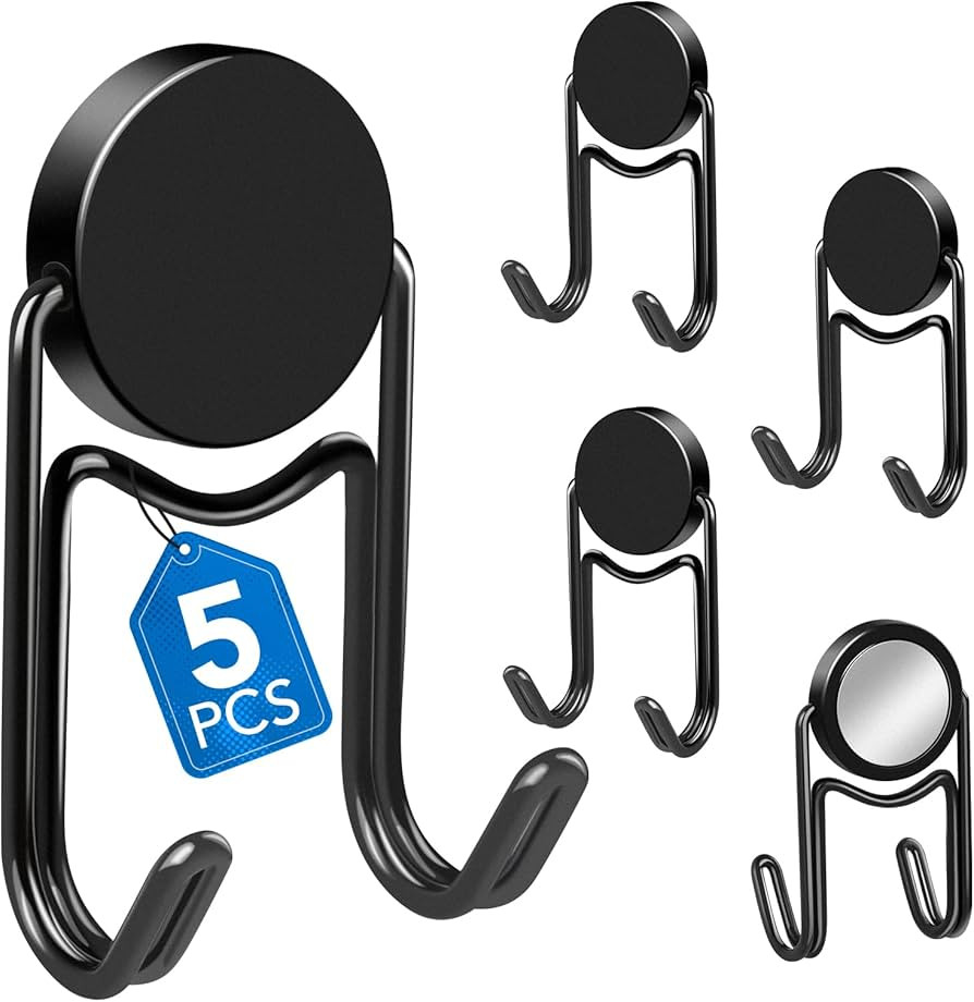 LOVIMAG Black Magnetic Hooks, Cruise Essentials, Cruise Must Haves, 50Lbs Swivel Heavy Duty Magne... | Amazon (US)