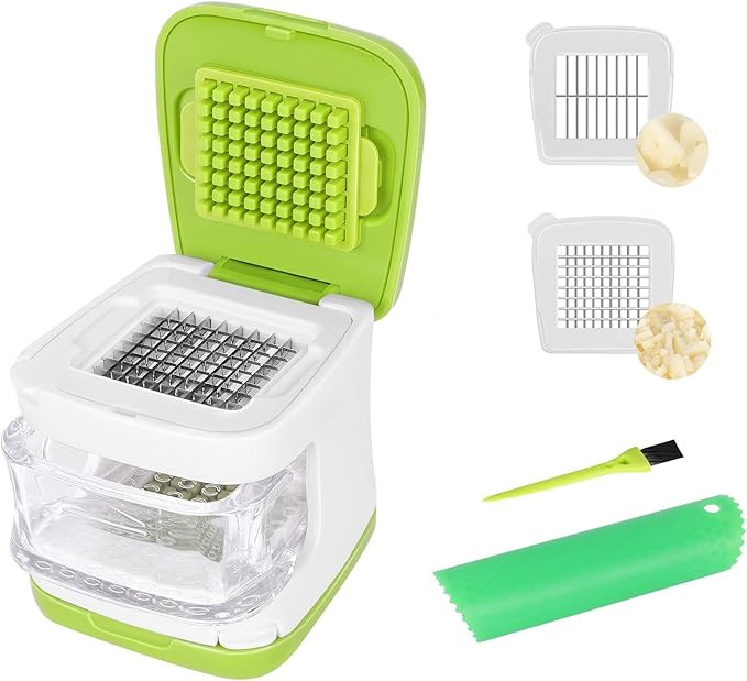 Updated Garlic Press&Peeler Set- Convenient Dicing and Slicing. Chopper, Masher & Crusher, Mincer... | Amazon (US)