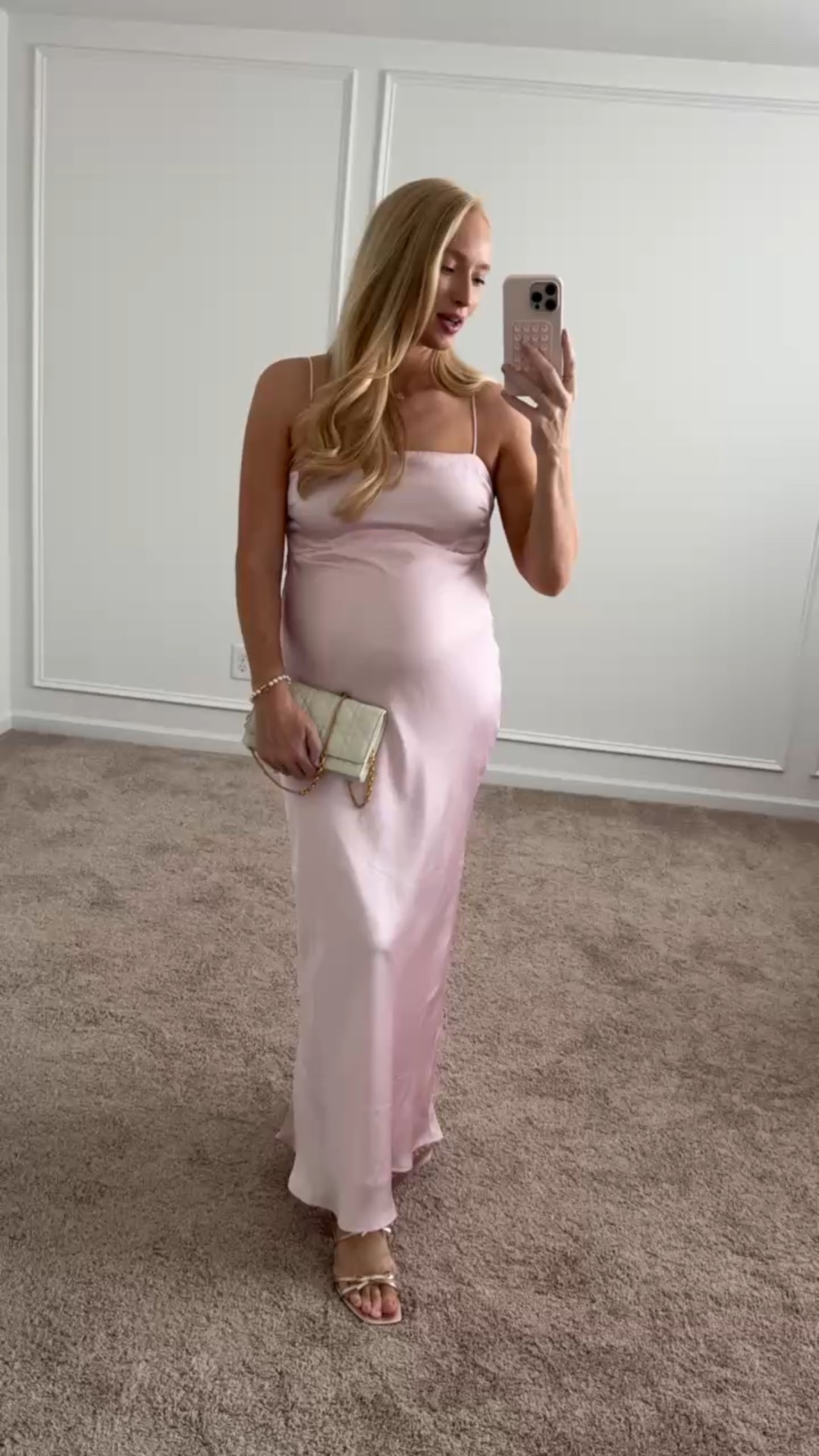 Someone invite me to a wedding because I cannot wait to wear this dress! Love the soft baby pink color. Summer event dresses // wedding guest dresses // party dresses // bump friendly dresses // maxi dresses 

#LTKBump #LTKParties #LTKWedding