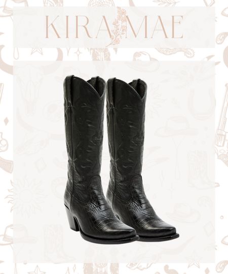 the PERFECT black cowboy boot. love these for concert season ❣️ 

#LTKstyletip #LTKSeasonal #LTKshoecrush