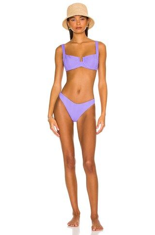 L*SPACE Camellia Bikini Top in Amethyst from Revolve.com | Revolve Clothing (Global)