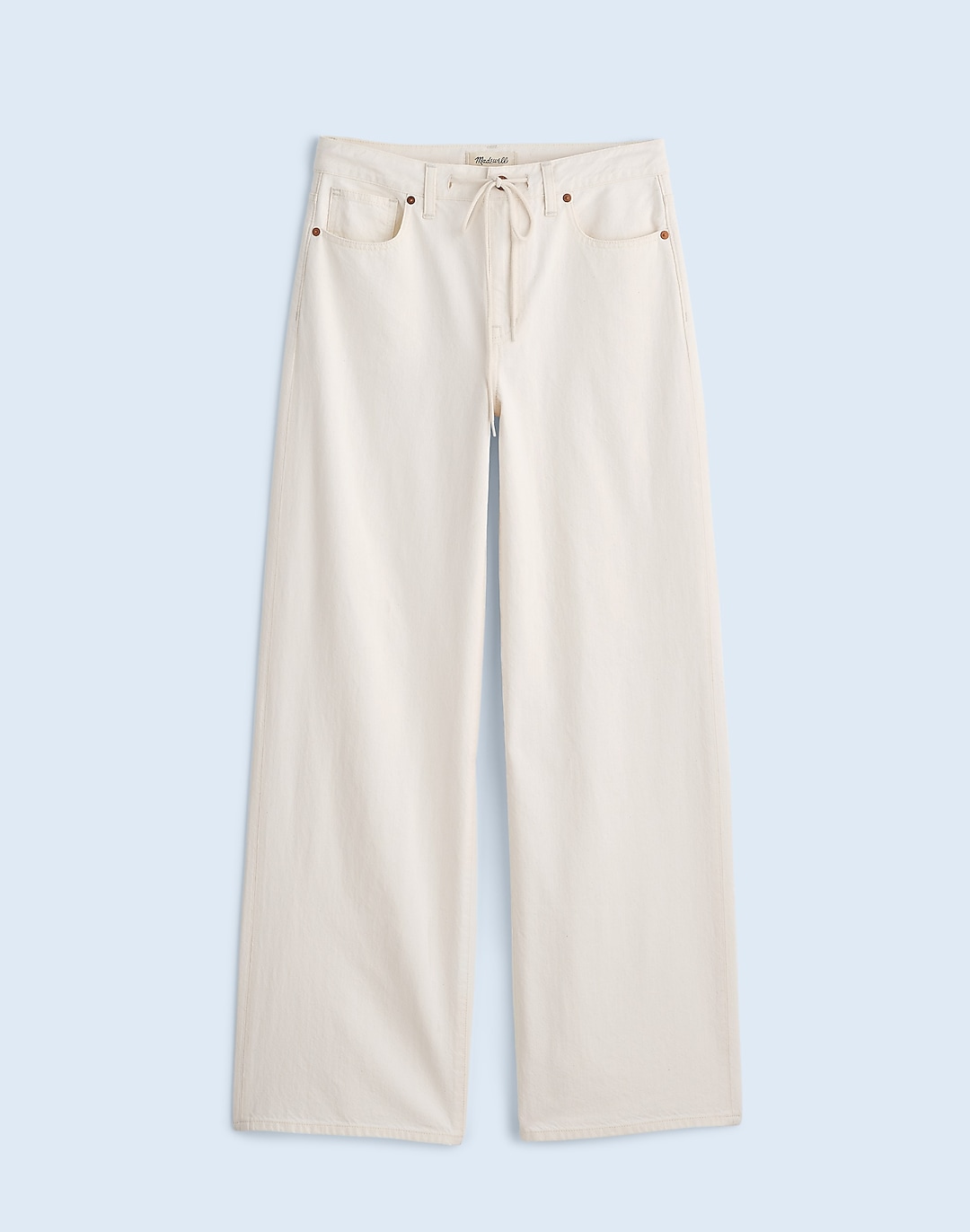 Superwide-Leg Jeans in Vintage Canvas: Drawstring Edition | Madewell