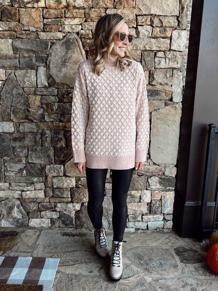 Stay warm and comfy while you run around gathering all of your last minute Thanksgiving goodies with this mock tunic sweater from Target // $35 size small // paired with $18 Faux leather leggings and Leighton hiking boots in Taupe - the perfect mix of rugged and casual style - less than $50 

#LTKSeasonal #LTKunder50 #LTKHoliday