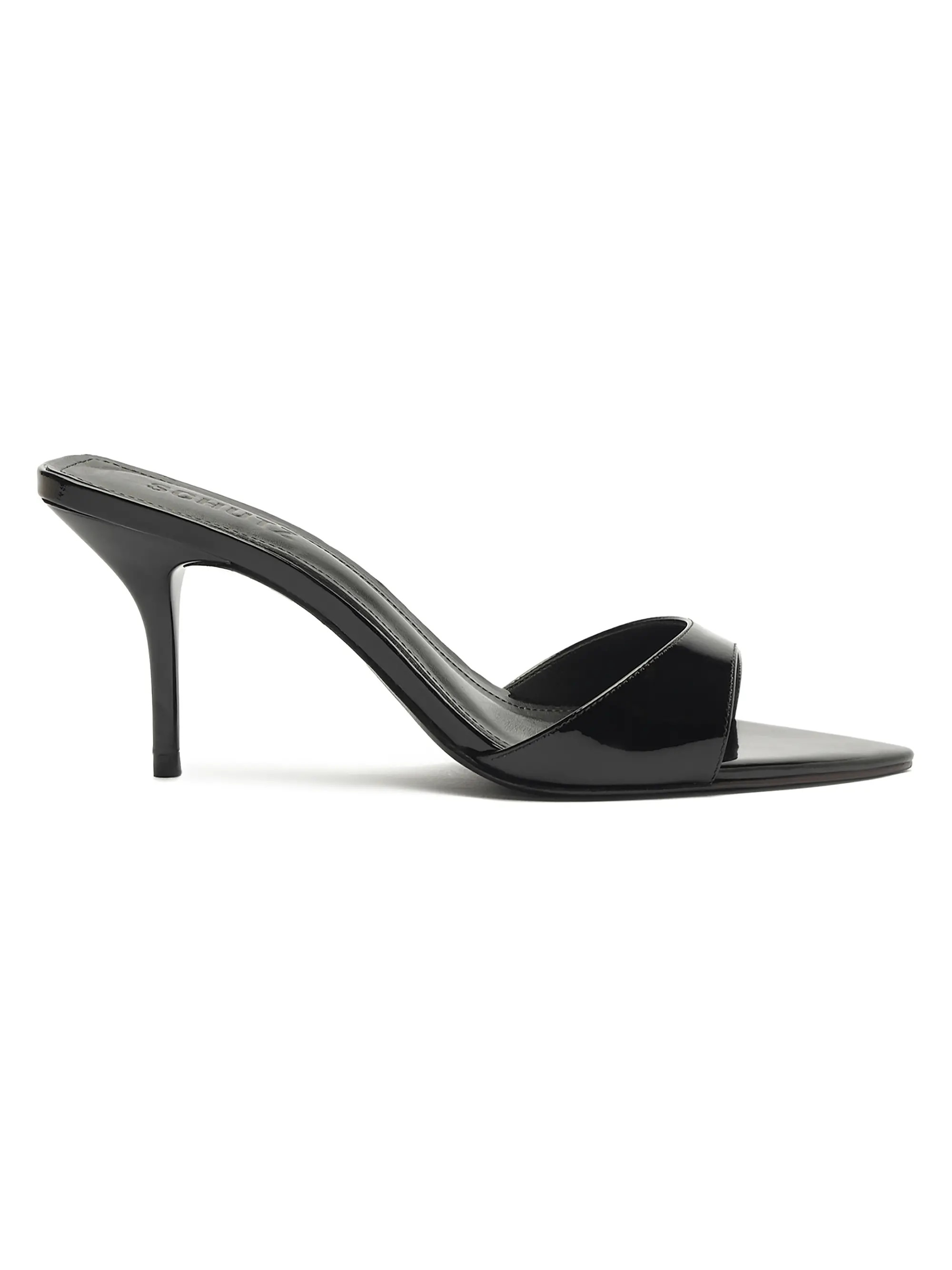 Schutz Elodie 75MM Patent Leather Sandals | Saks Fifth Avenue | Saks Fifth Avenue