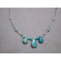 Minimalist Turquoise Necklace>Turquoise Necklace, Dainty Turquoise Necklace, Turquoise Jewelry, Turquoise Beaded Necklace, Southwestern Jewelry | Etsy (US)