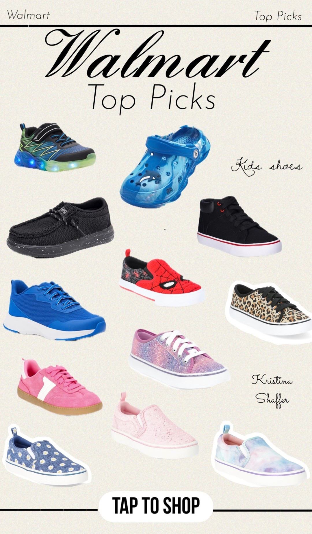 Bougie on a budget! Walmart has the most cutest, affordable shoes right now. Here are just a few of Walmart’s best sellers for kids shoes. #summer #spring #walmart @walmart #ltkbaby #LTKU #shoes 

#LTKShoeCrush #LTKFamily #LTKKids
#LTKU 
#LTKBaby

#LTKWedding #LTKActive