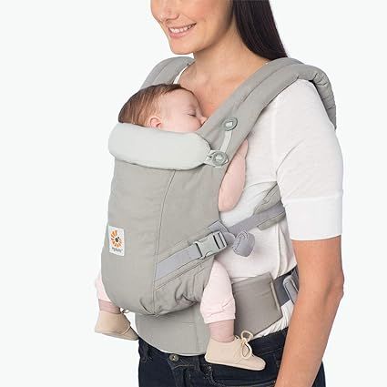 Ergobaby Adapt Baby Carrier, Infant To Toddler Carrier, Multi-Position, Premium Cotton, Pearl Gre... | Amazon (US)