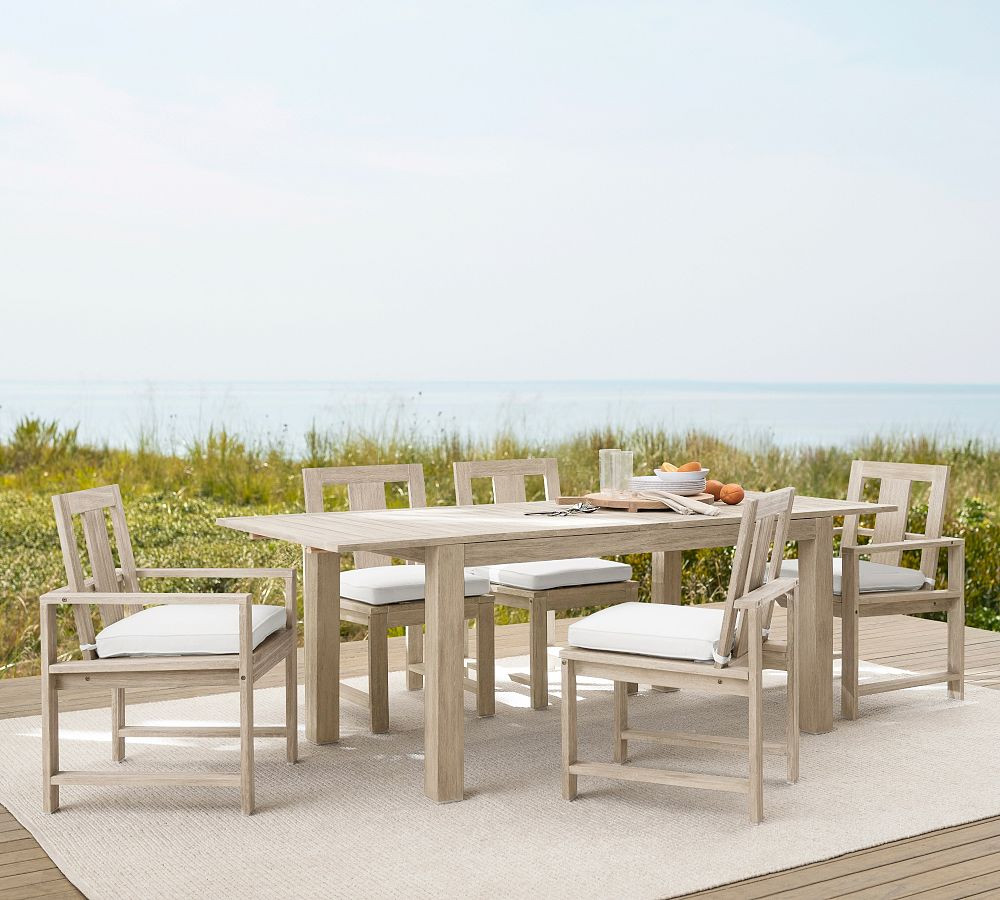 Indio FSC® Eucalyptus Extending Outdoor Dining Table | Pottery Barn (US)