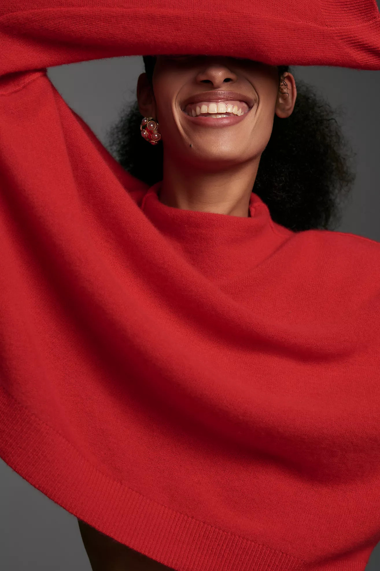 The Alani Cashmere Mock-Neck Sweater by Pilcro | Anthropologie (US)