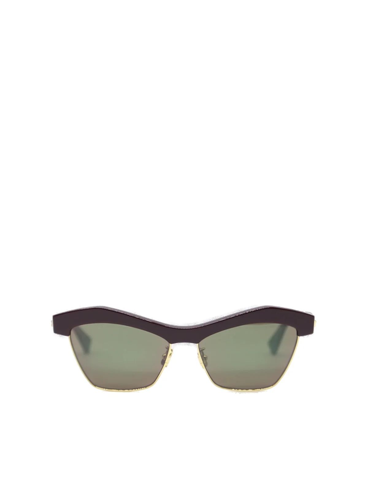 Bottega Veneta Eyewear Half-Rim Sunglasses | Cettire Global