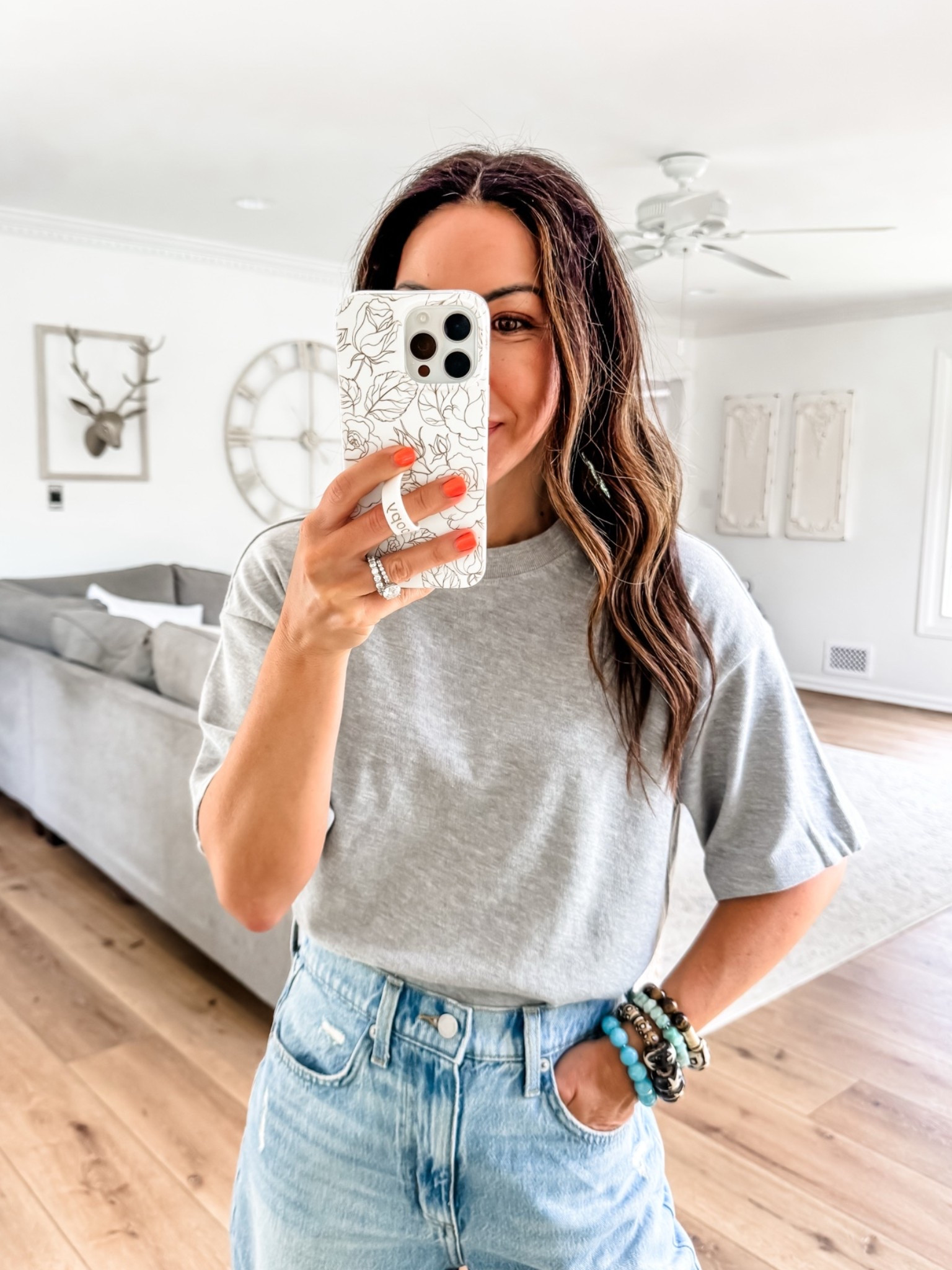 Small gray T-shirt

#LTKOver40