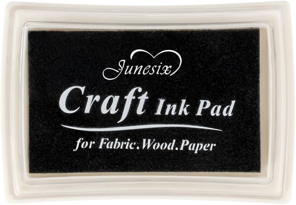 Black Ink Pad Finger Washable Kids Stamp Ink Pad for Rubber Stamps Paper Scrapbooking | Amazon (CA)
