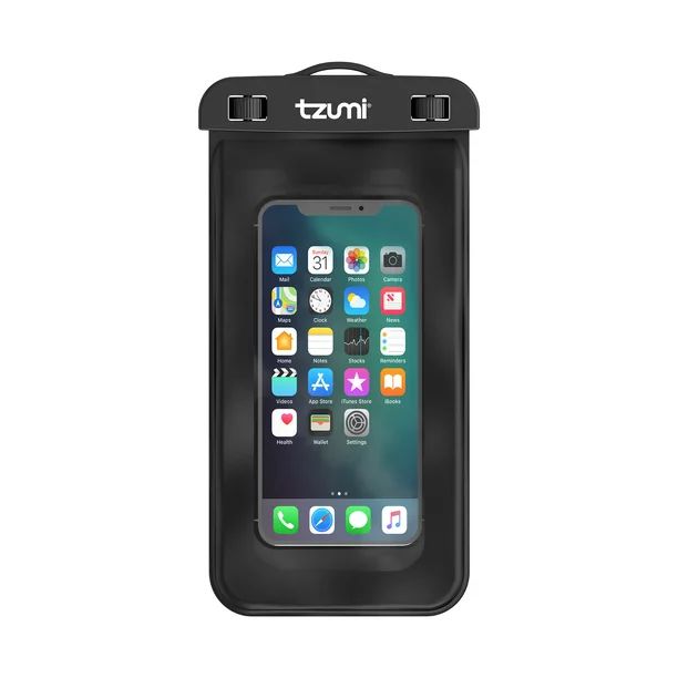 Tzumi AquaPocket Touch – Universal Waterproof Smartphone Case with Neck Strap for iPhone, Galax... | Walmart (US)