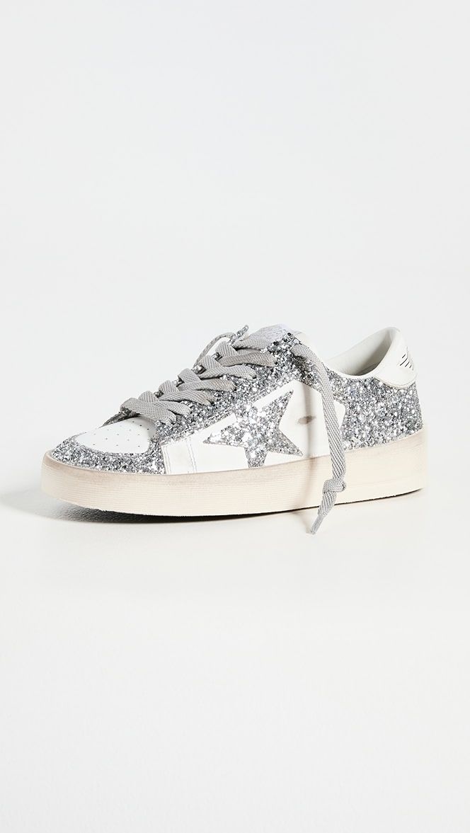 Stardan Leather and Glitter Sneakers | Shopbop