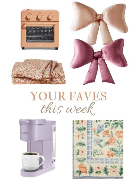 What you bought this week! The bow pillow is still a hit and my sheets are on sale for Target Circle Week! #targetcircleweek #target #ourplace #keurig #targrt 

#LTKxTarget