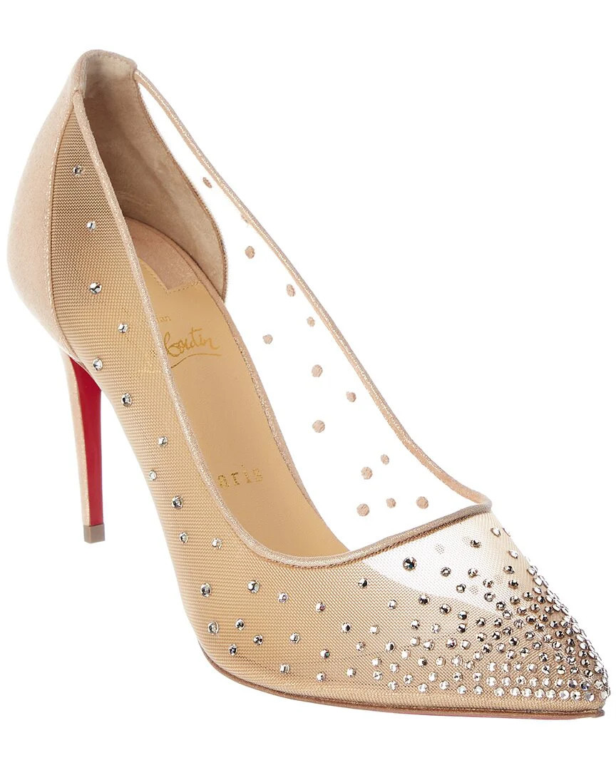 Christian Louboutin Follies Strass 85 Crystal Mesh Pump | Shop Simon